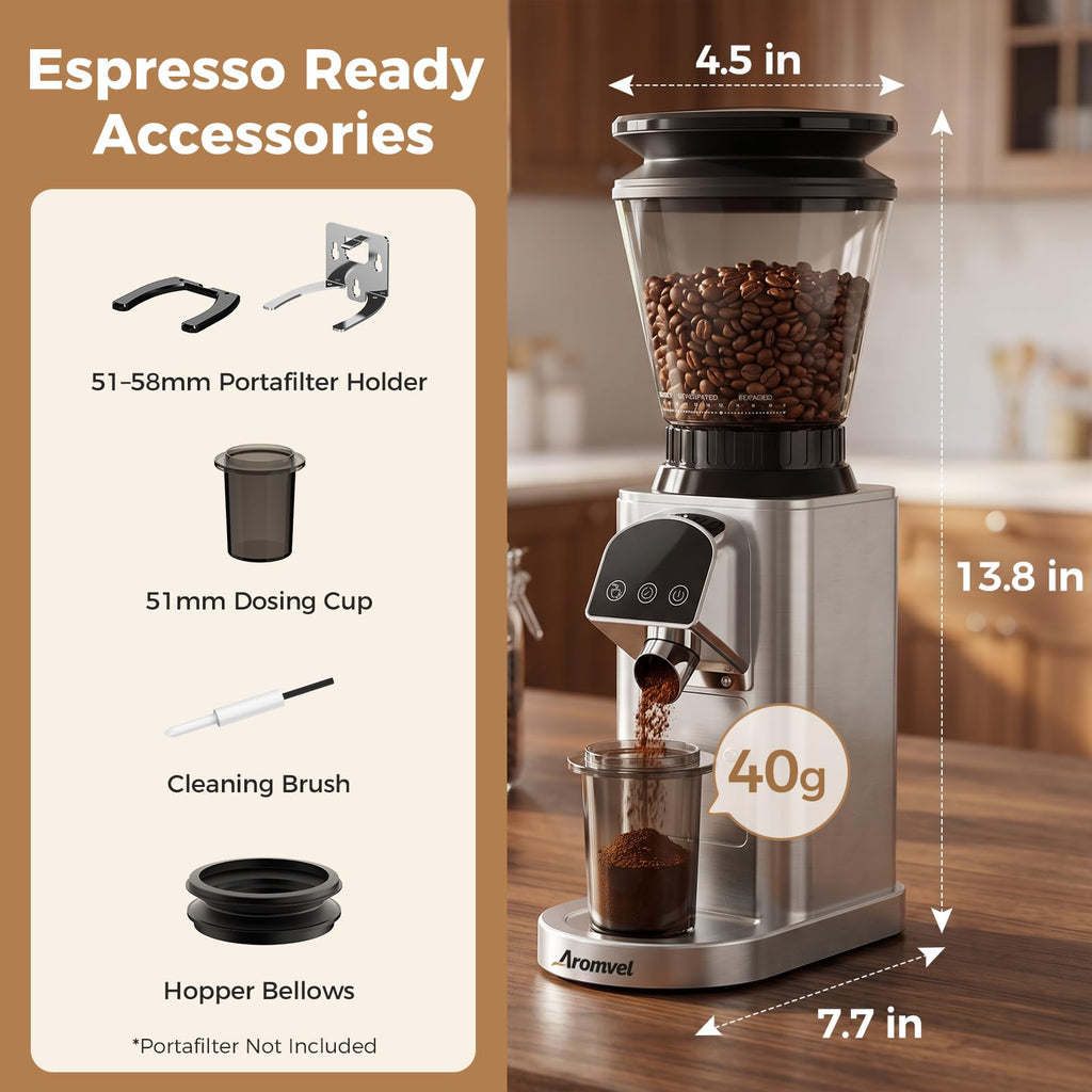 Conical Burr Coffee Grinder with 48 Settings D81463
