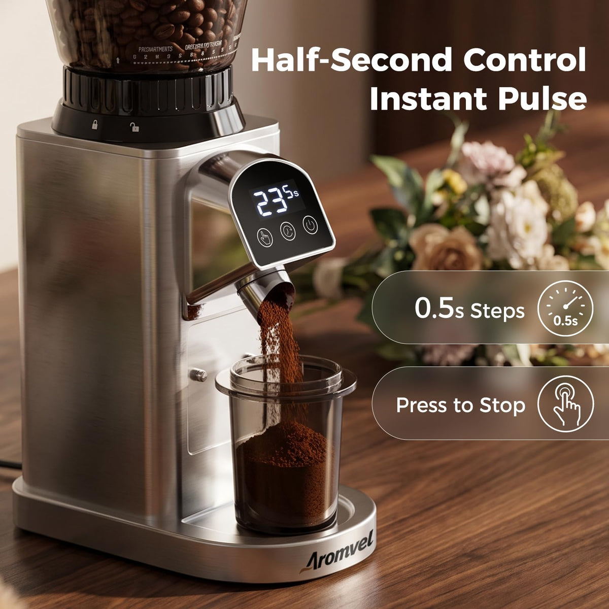 Conical Burr Coffee Grinder with 48 Settings D81463