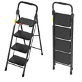 4 Step Ladder with Anti-Slip Pedal and Cushioned Handle J9442