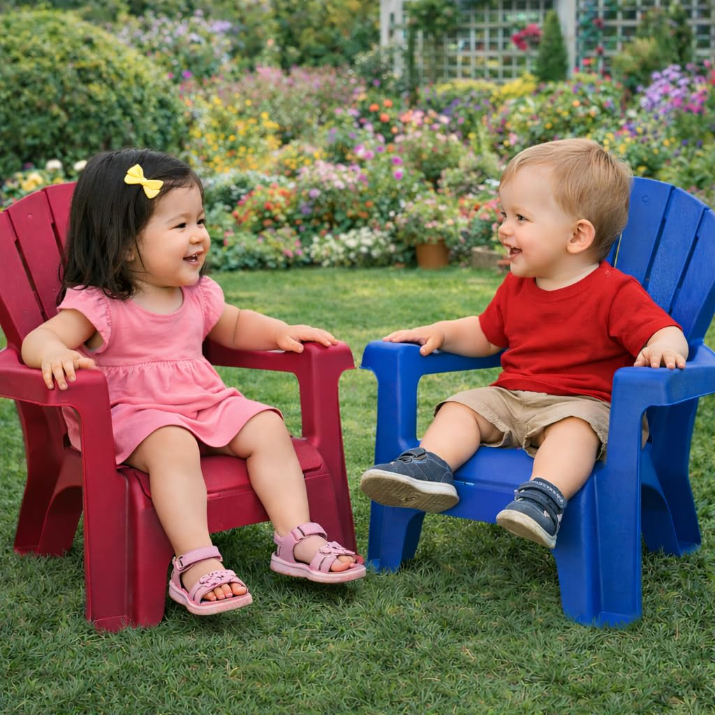 Blue 2 Pack Kids Outdoor Chair Set R6752