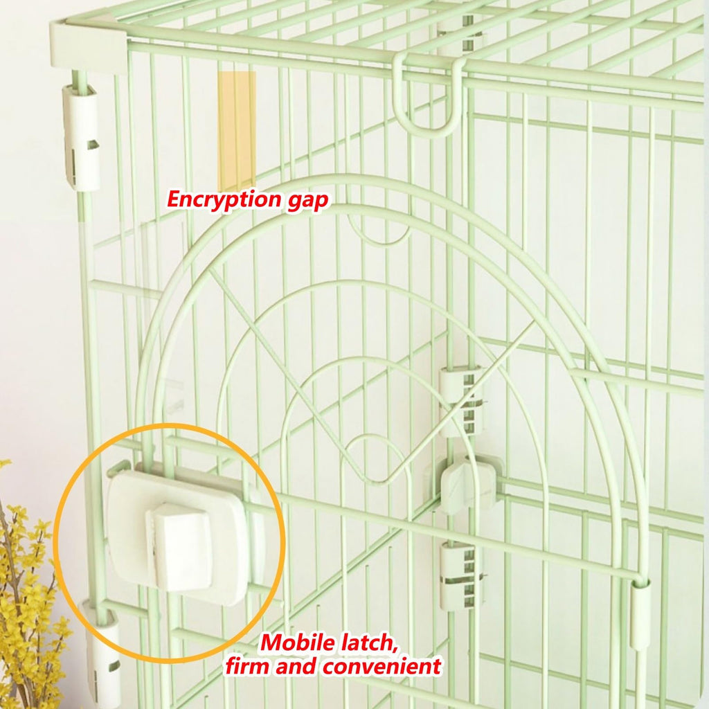 3/4-Tier Cat Cage Playpen with 3 Platforms, 3 Doors & 2 Ramps E867400