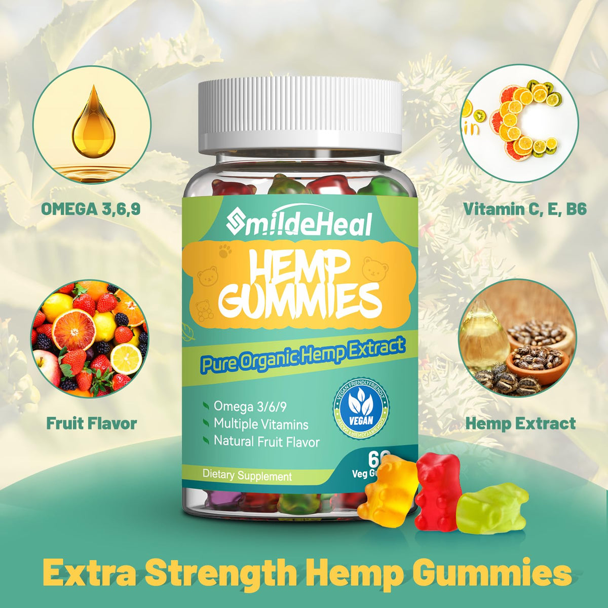 Hemp Gummies 1,500,000 MCG S55223