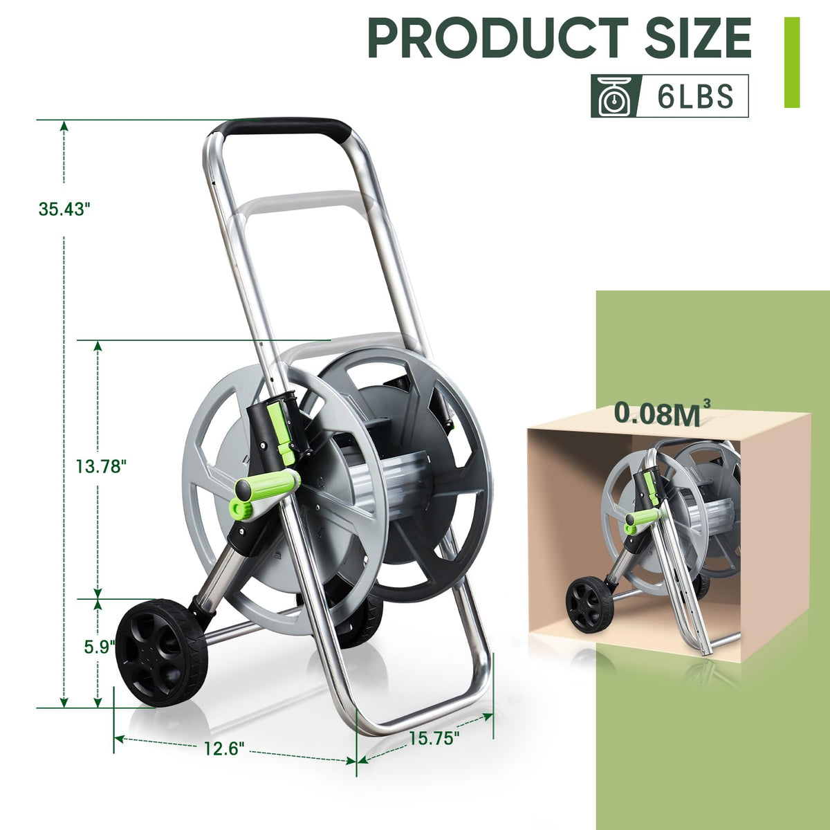 Garden Hose Reel Cart V472171