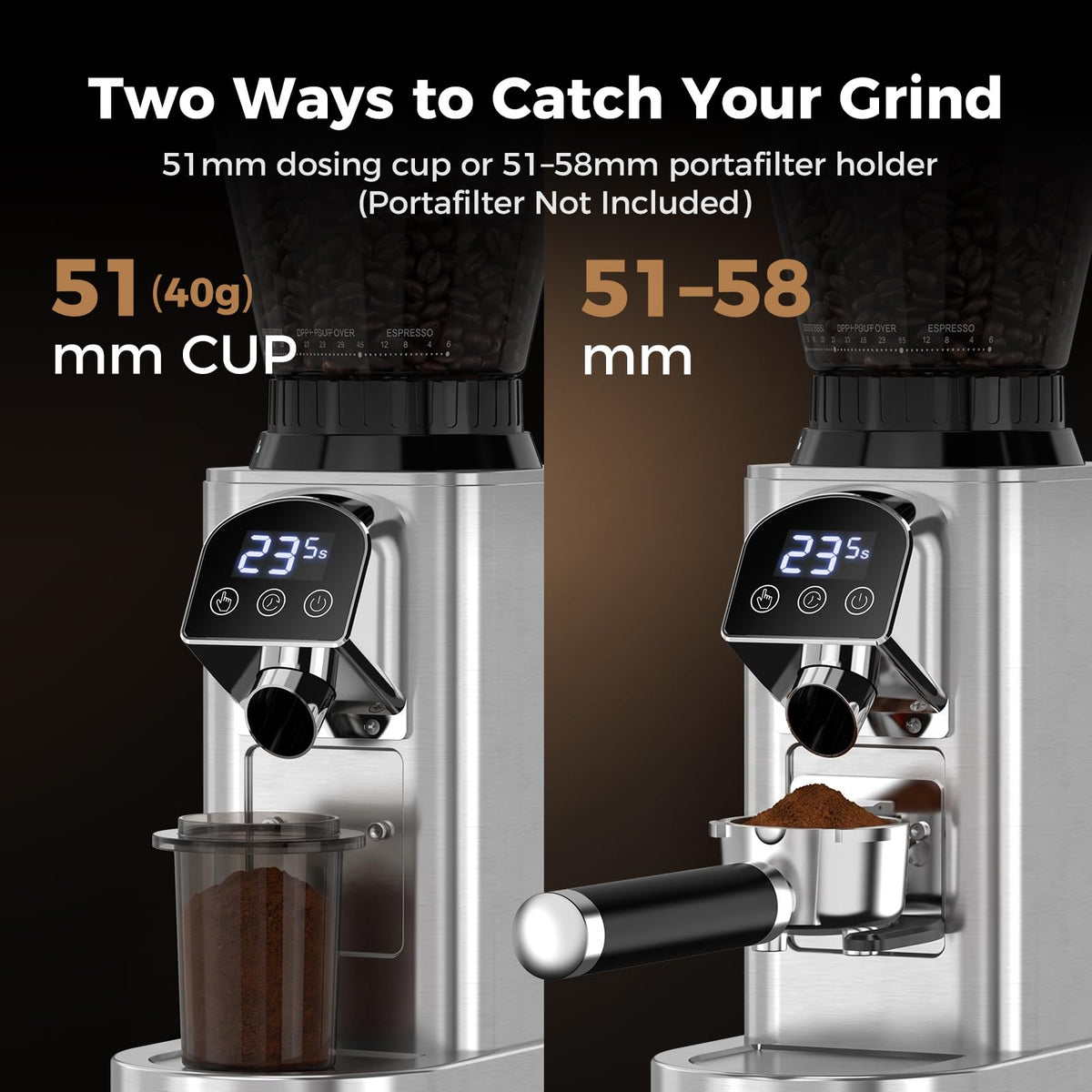 Conical Burr Coffee Grinder with 48 Settings D81463