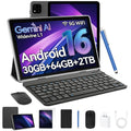 Black 10.1 inch Android 16 Tablet with Keyboard X9183