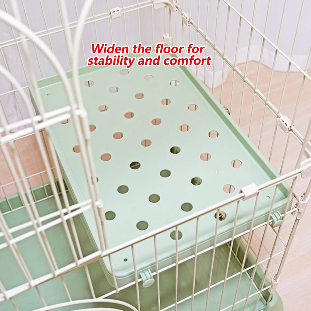 3/4-Tier Cat Cage Playpen with 3 Platforms, 3 Doors & 2 Ramps E867400