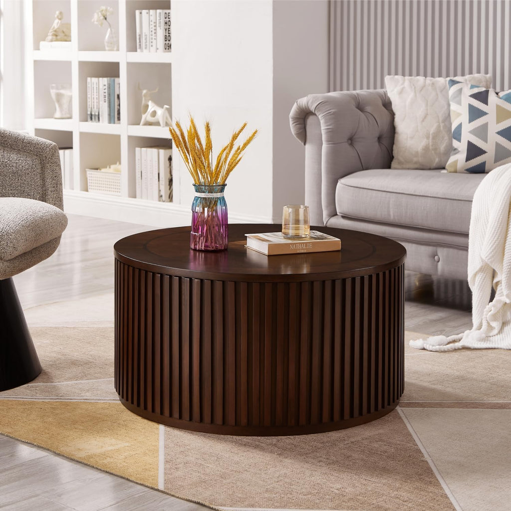 Round Lift Top Coffee Table with Storage G207