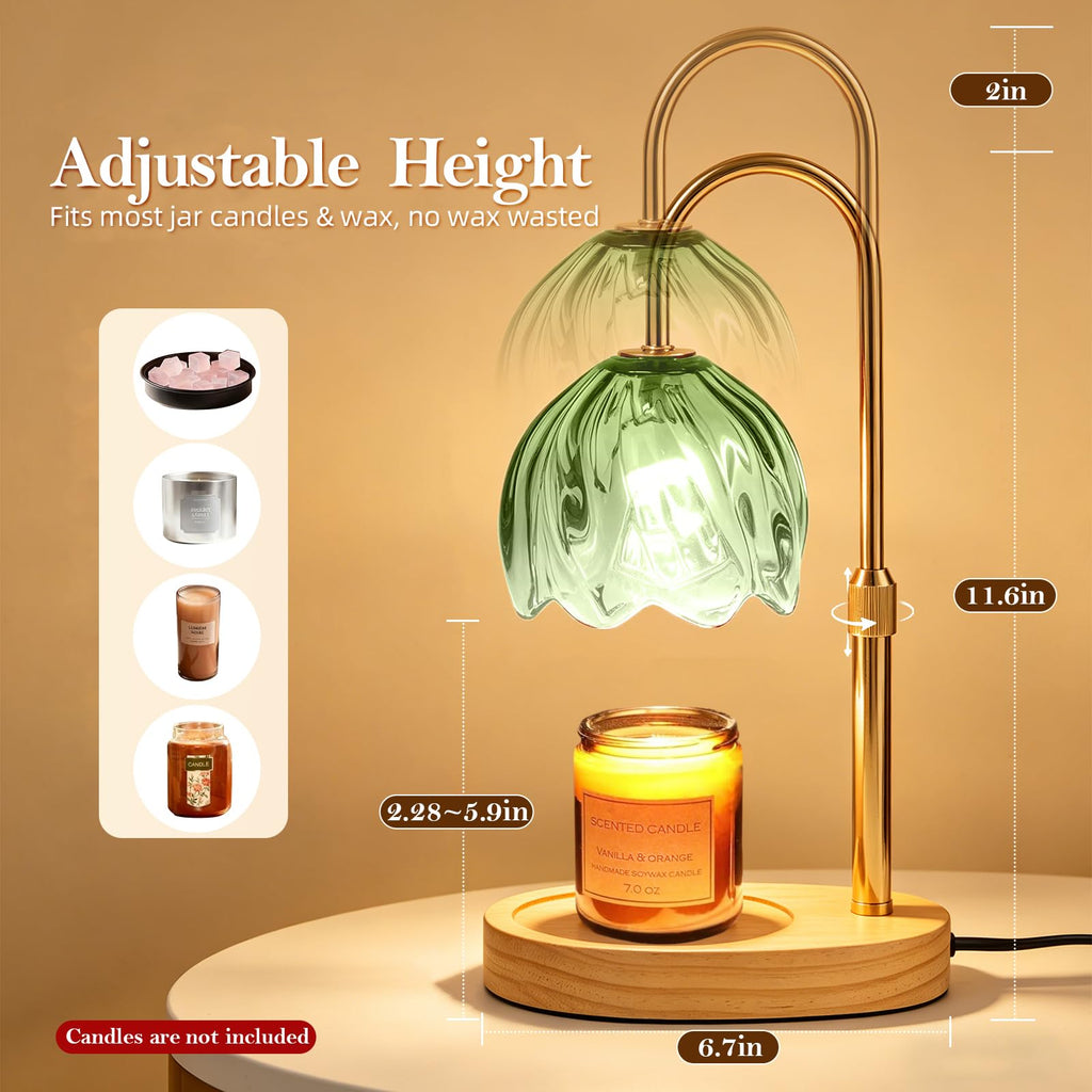Flower Candle Warmer Lamp with Timer H12720