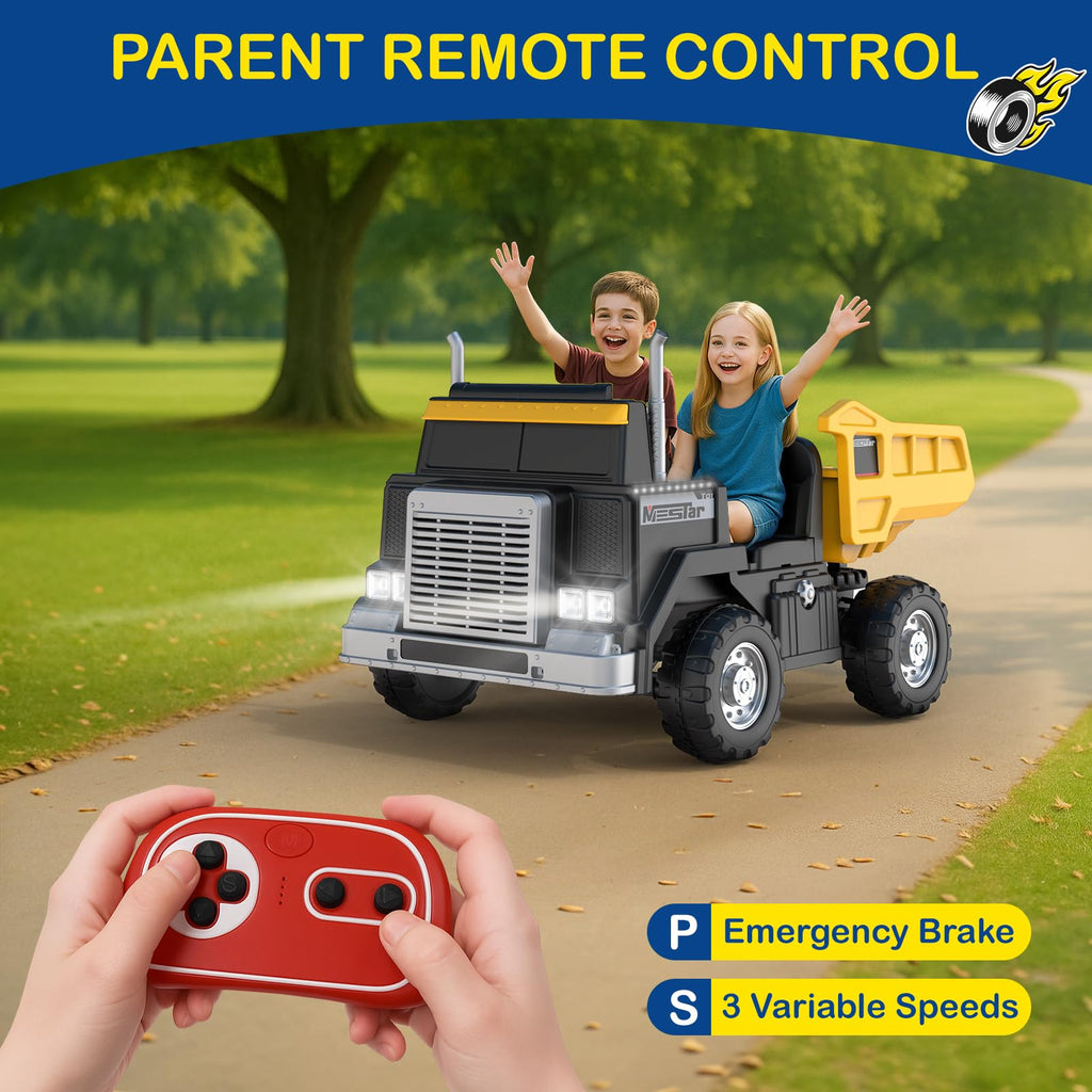 24V 4WD Ride On Dump Truck with 400W Motors S6972
