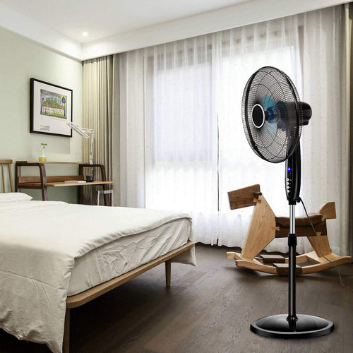 16" Oscillating Pedestal Fan with Remote Control T227