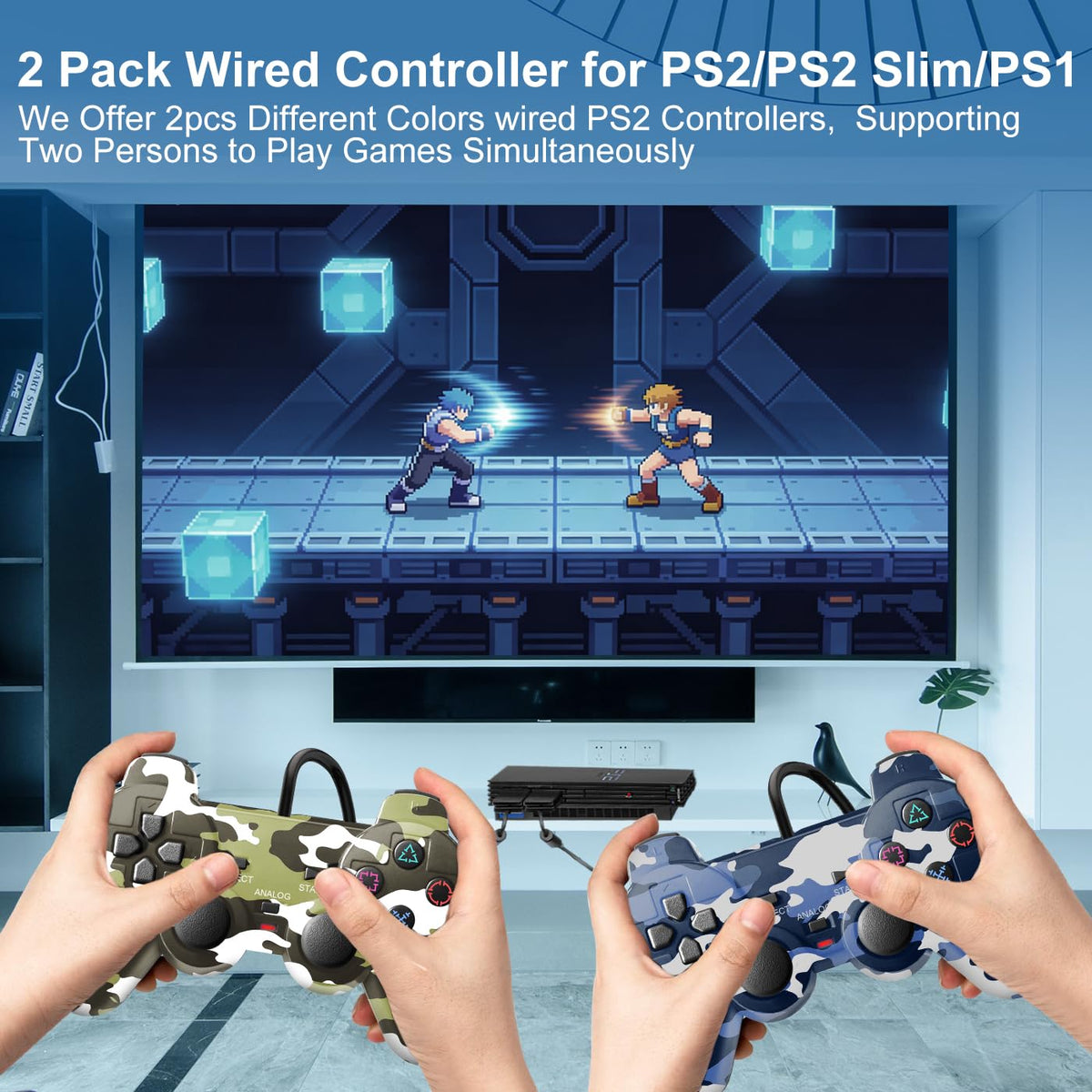 2 Packs Wired Controller W7947