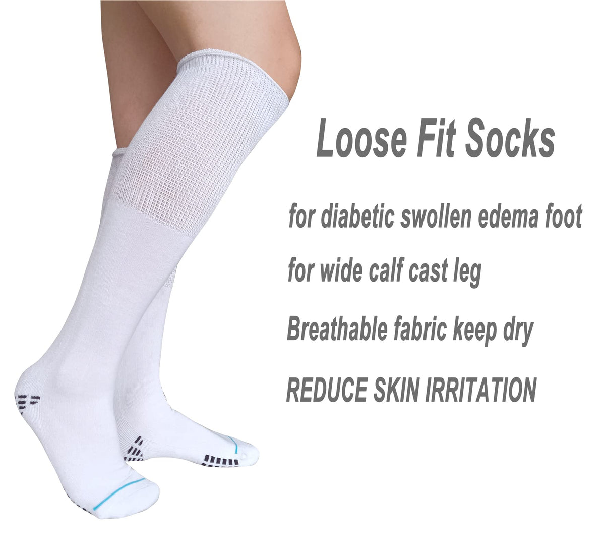 Knee High Sock Liner for Orthopedic Walking Boots H226975