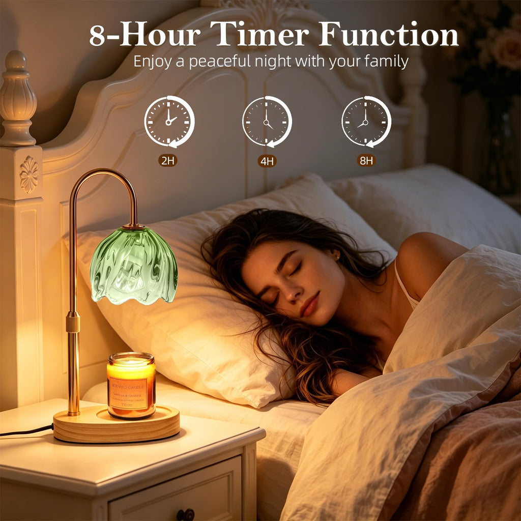 Flower Candle Warmer Lamp with Timer H12720