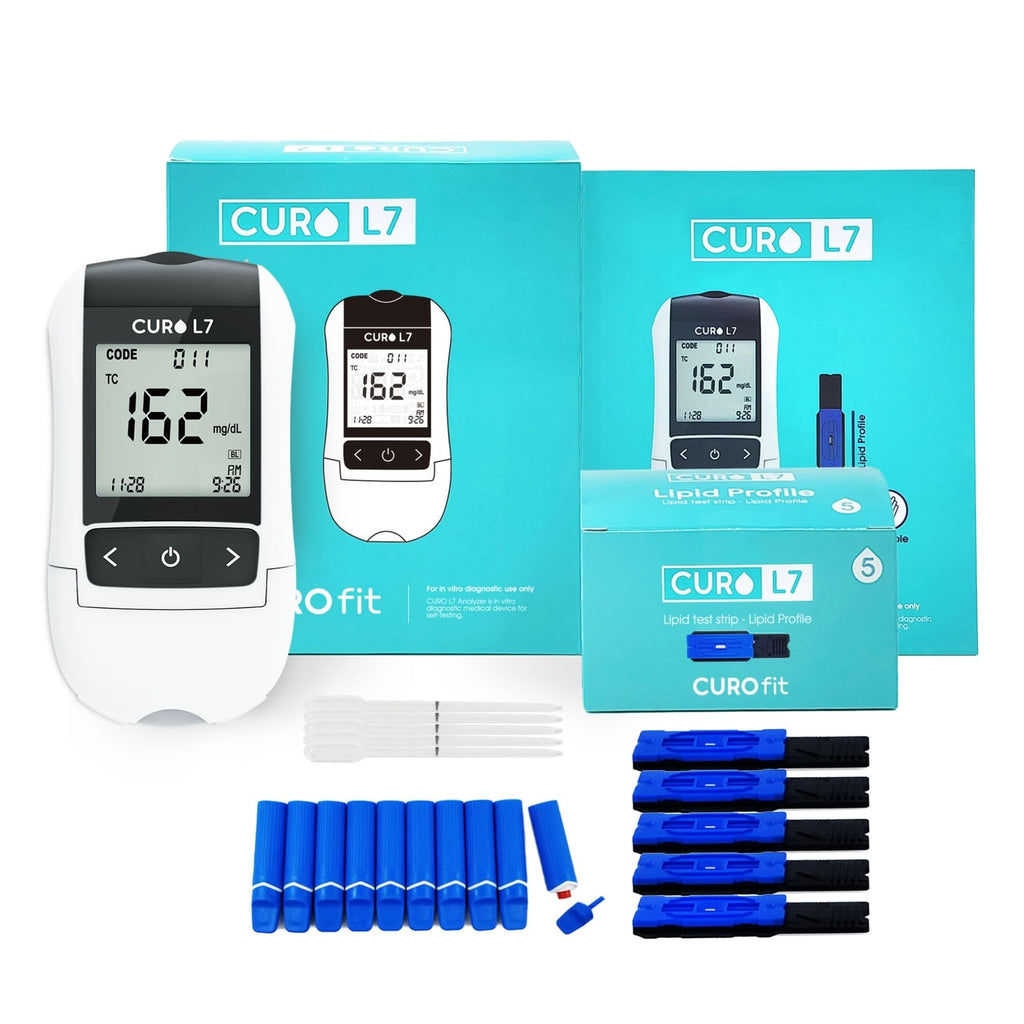 Blood Cholesterol Testing Kit with Test Strips and Lancets Q5921