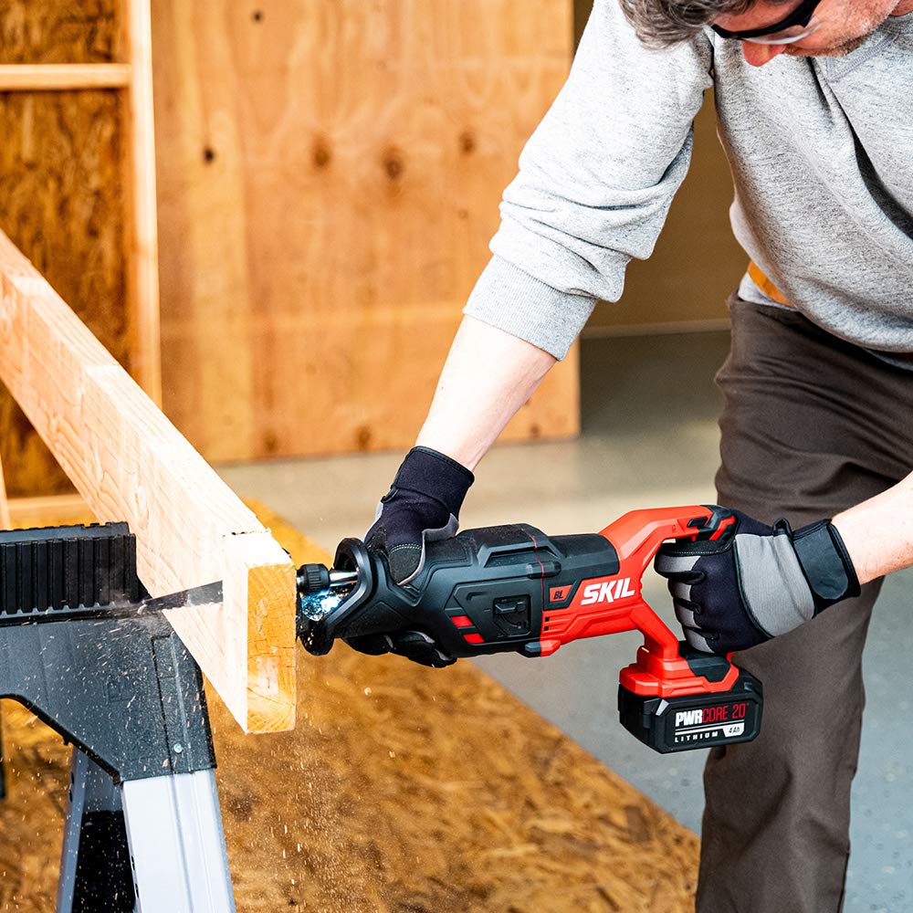 20V Brushless Reciprocating Saw Kit with Battery and Charger V4430