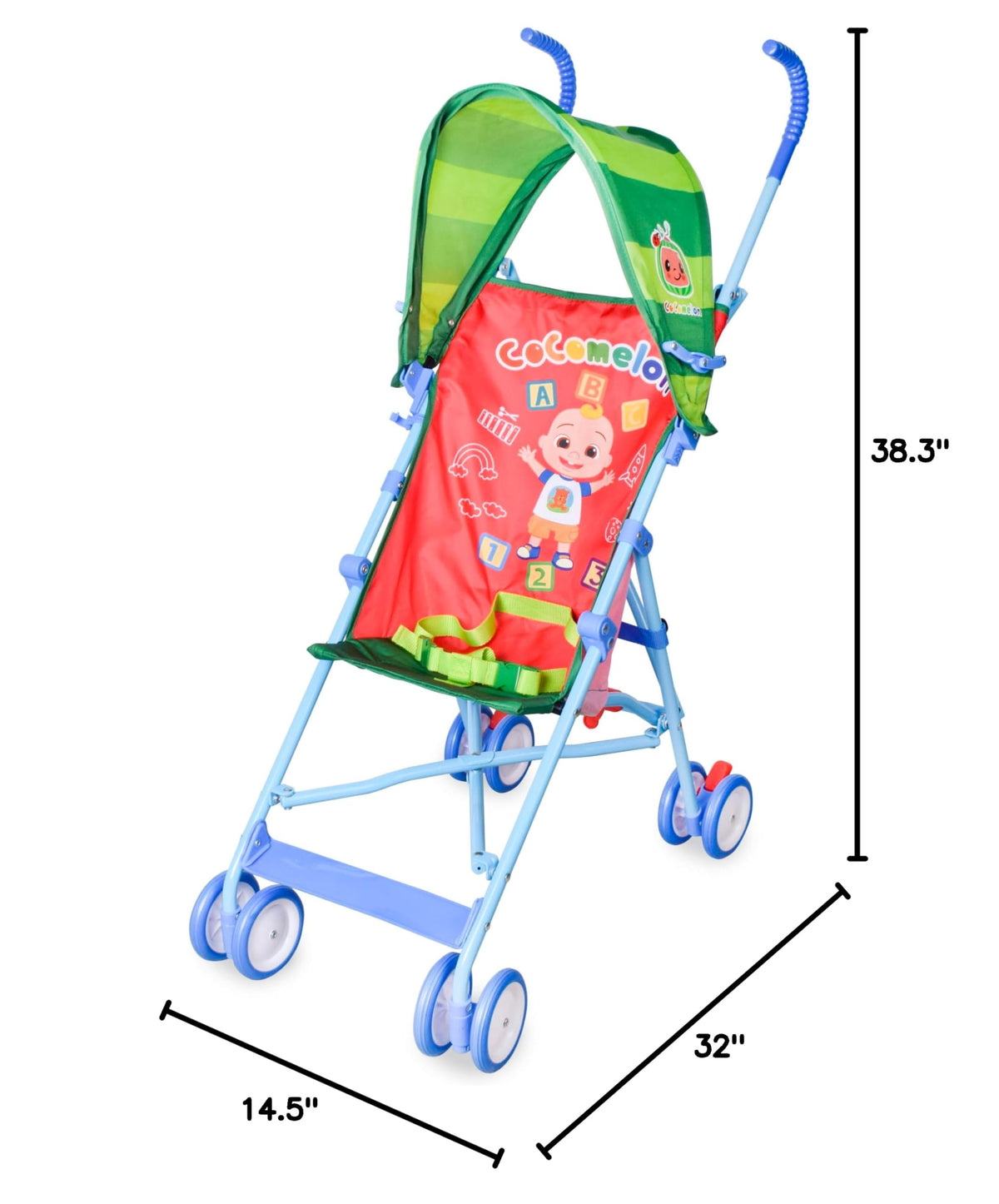 Red Umbrella Stroller with Canopy A50293
