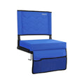 Blue Padded Folding Stadium Seats with Back Support G900