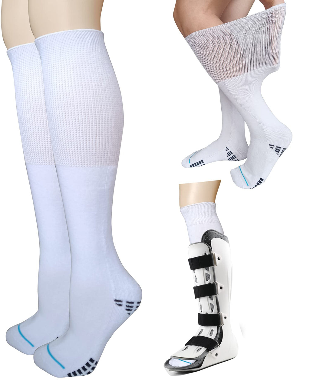Knee High Sock Liner for Orthopedic Walking Boots H226975