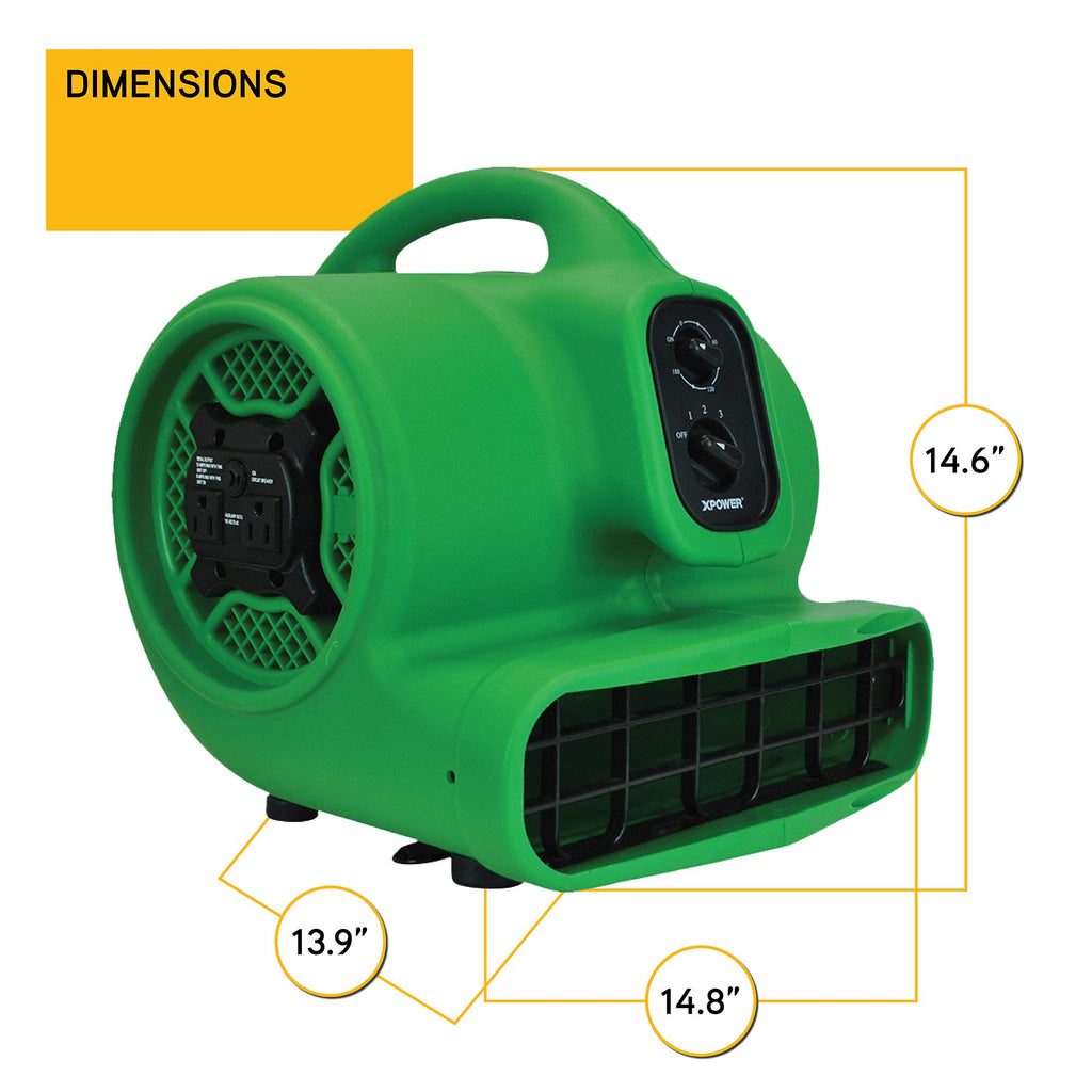 1/3 HP 2000 CFM Centrifugal Air Mover G2213