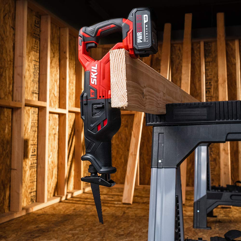 20V Brushless Reciprocating Saw Kit with Battery and Charger V4430