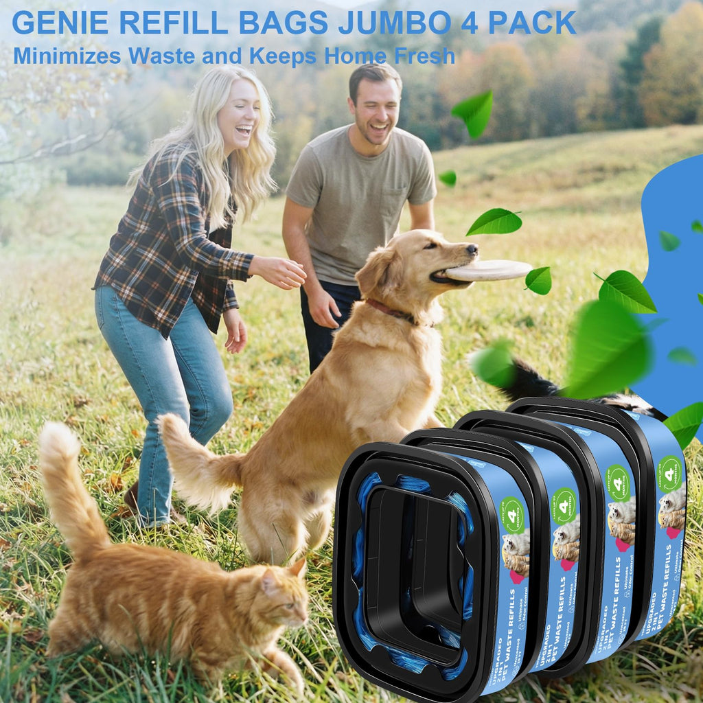 Dog Cat Poop Litter Bags 4 Pack Refill Bags A4819