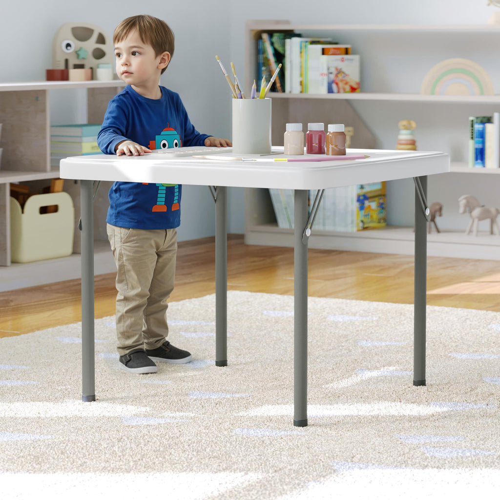 Kids 24x24 in Plastic Locking Folding Table L6015