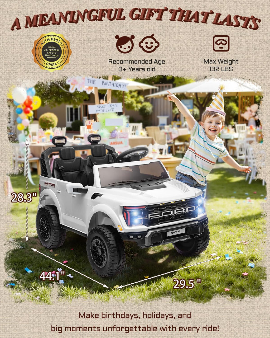 24V 2 Seater Kids Ride On Truck with Remote Control M65576