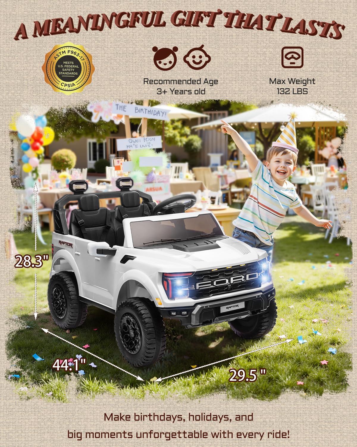 24V 2 Seater Kids Ride On Truck with Remote Control M65576