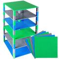 10 x 10 in 6 Baseplates with 50 Stackers Building Toy Blocks M18132