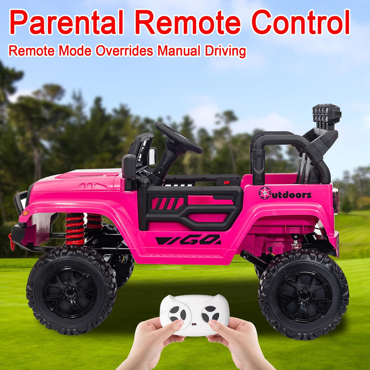 24V 2 Seater Battery Powered Ride On Truck with Remote Control C812