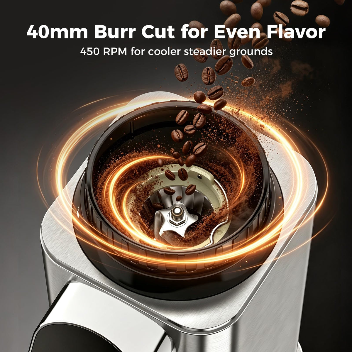 Conical Burr Coffee Grinder with 48 Settings D81463