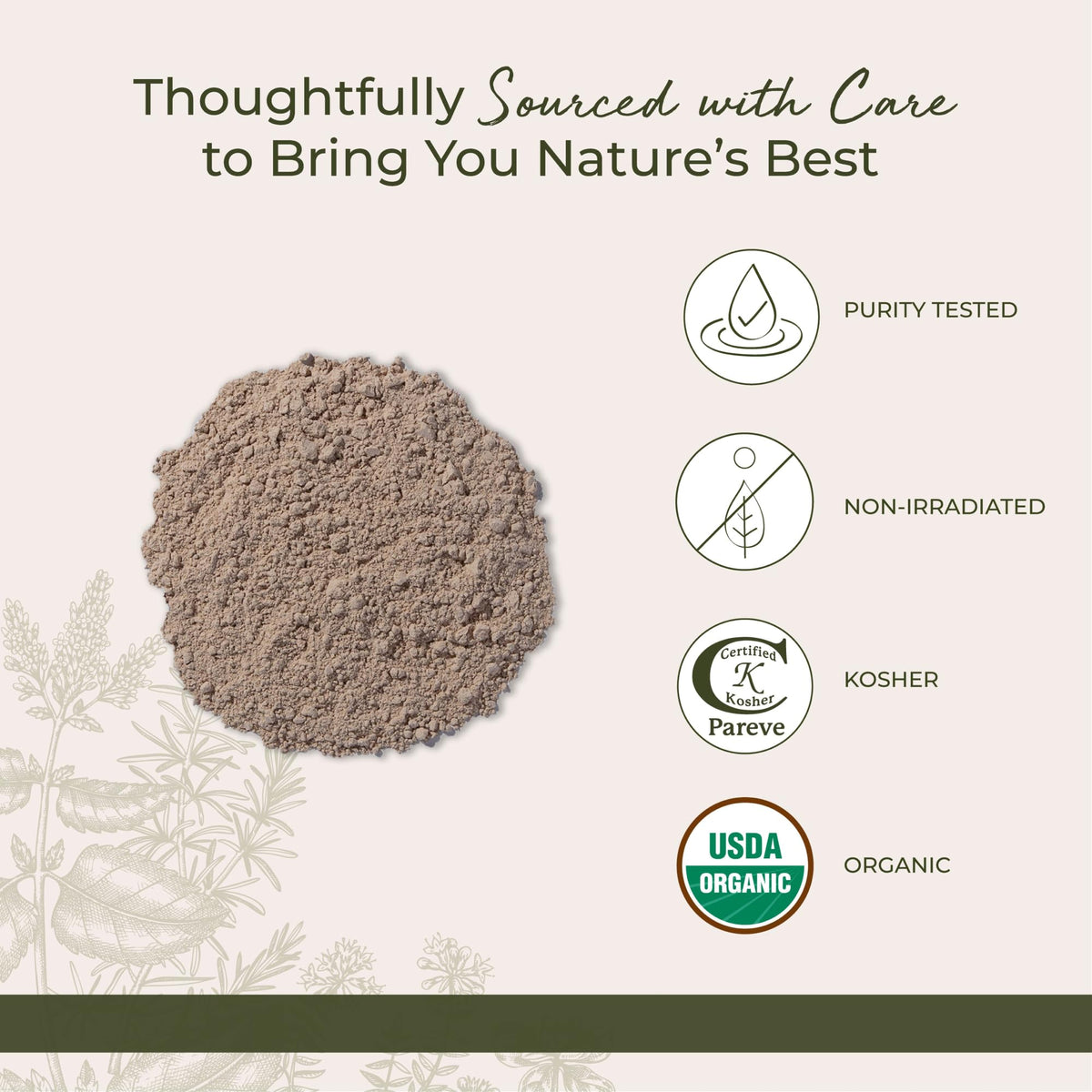 Organic Psyllium Husks Powder 1 lb Bag W138