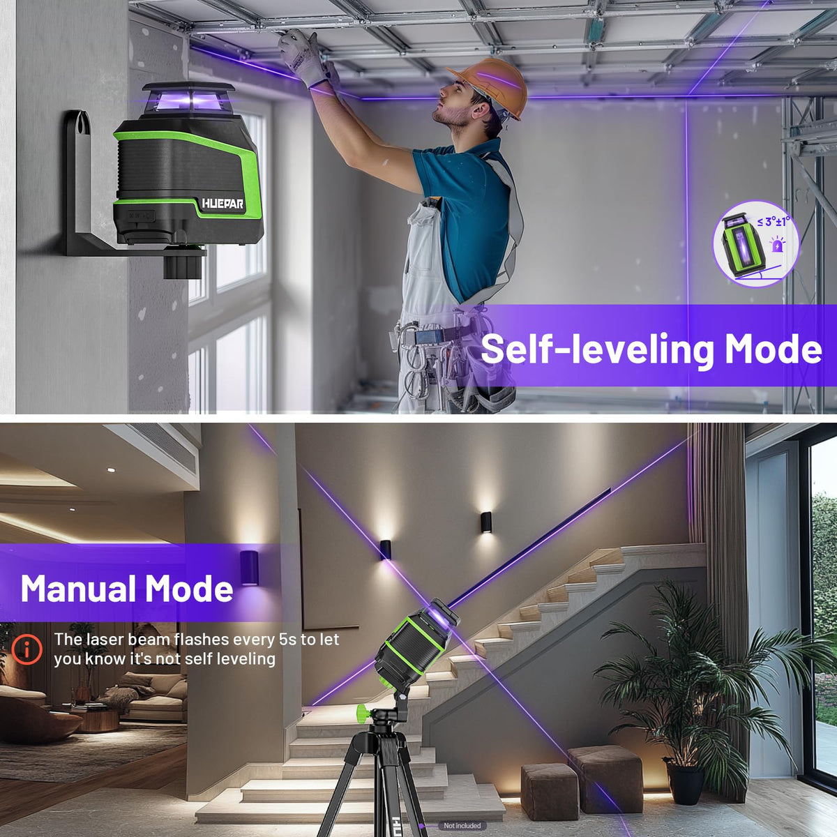 360° Self Leveling Laser Level with Pulse Mode I5928