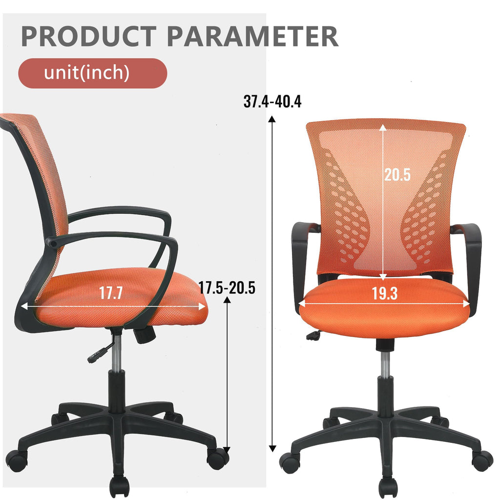 Orange Ergonomic Mesh Gaming Chair W623712