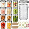 16oz Wide Mouth Mason Jars with Airtight Lids Q479407
