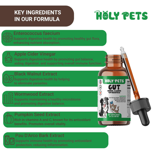 2 oz Liquid Wormwood & Black Walnut Pet Supplement M84716