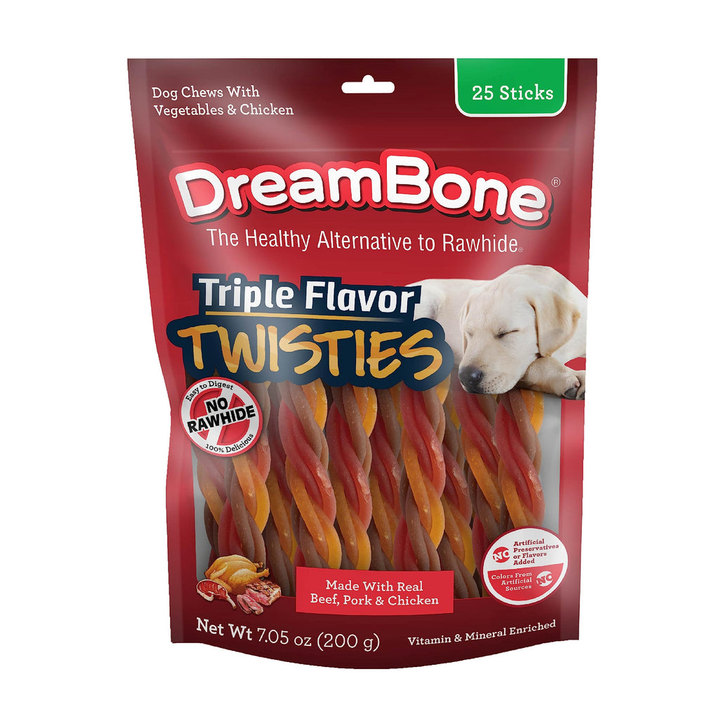 Rawhide-Free Dog Treats with Real Protein, 25 Count V13495