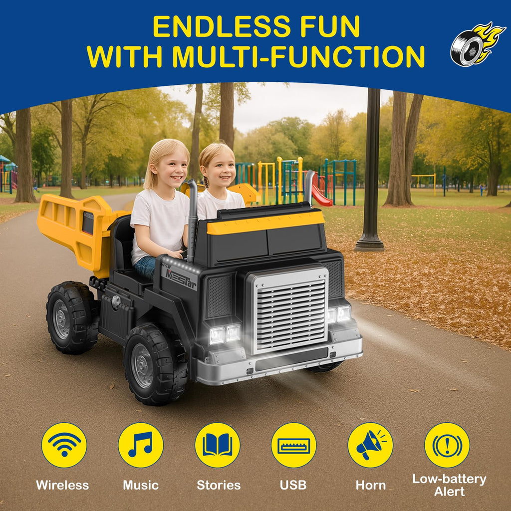 24V 4WD Ride On Dump Truck with 400W Motors S6972