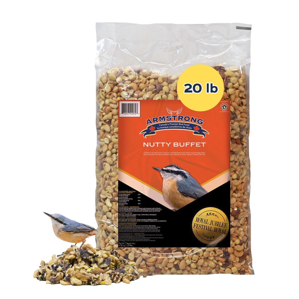 20 Pounds Bird Food with Peanuts Cashews Walnuts Pecans Almonds and Brazil Nuts U8485