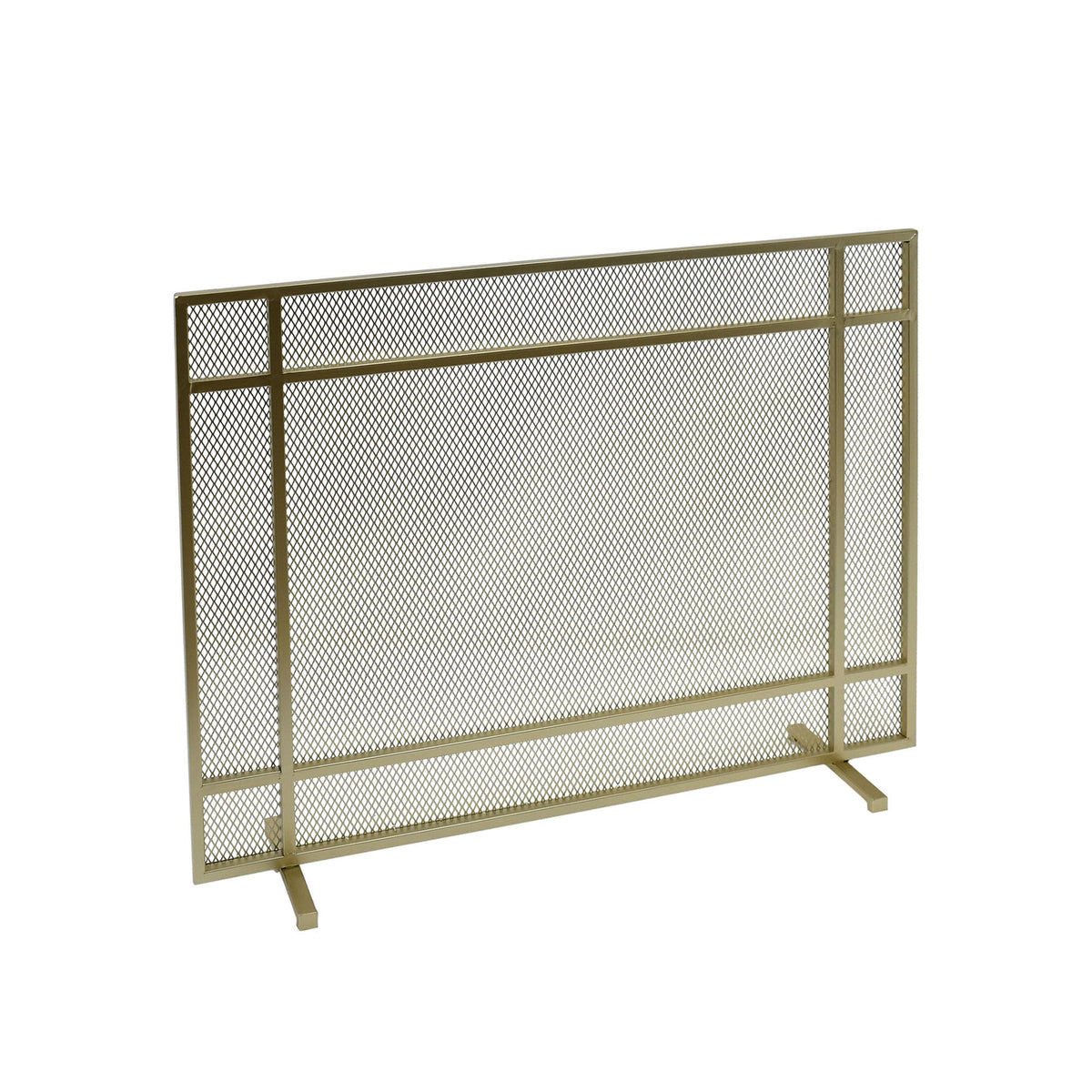 Black Metal Fireplace Screen O740