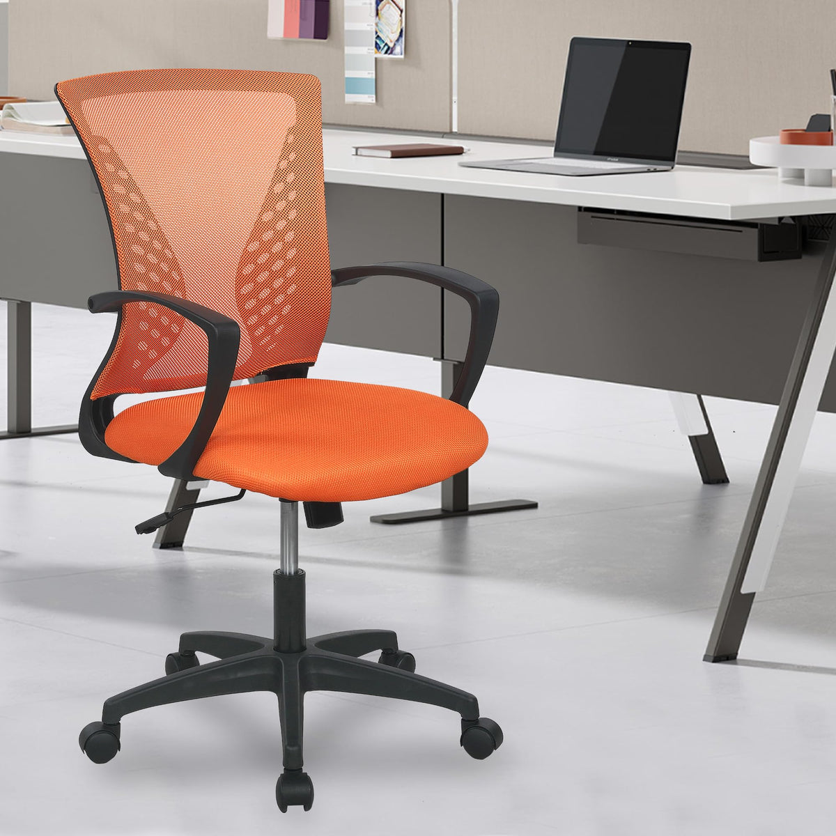 Orange Ergonomic Mesh Gaming Chair W623712