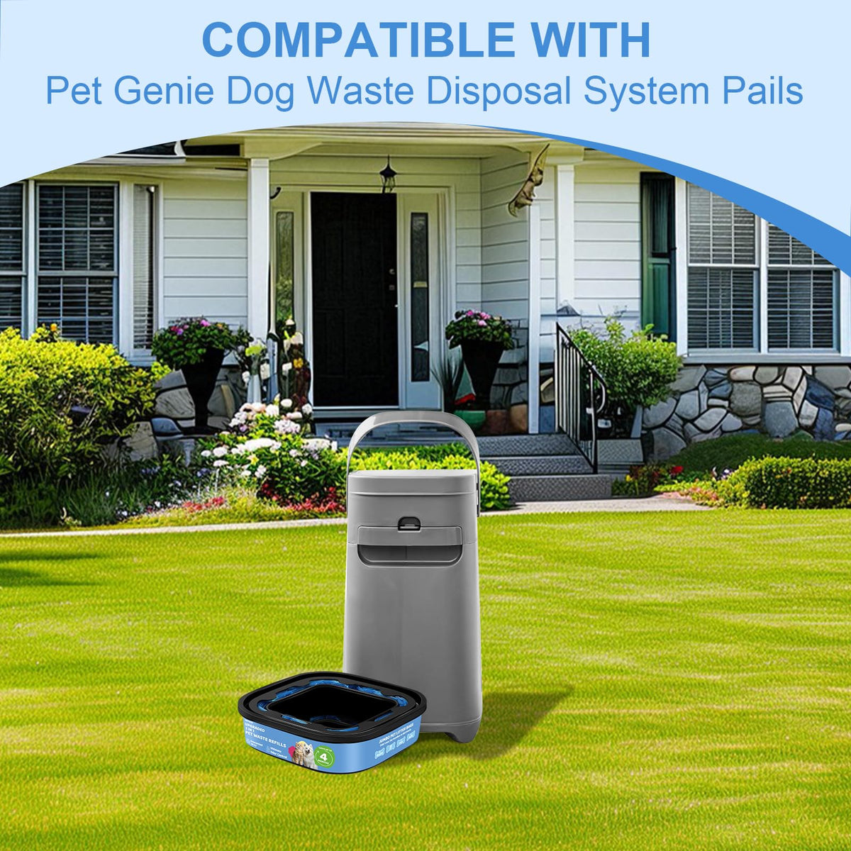 Dog Cat Poop Litter Bags 4 Pack Refill Bags A4819