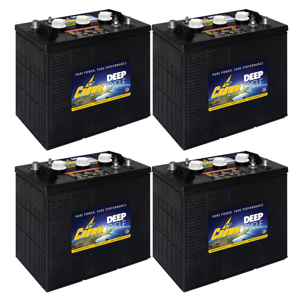 6V 250Ah Flooded Lead Acid Deep Cycle Battery Pack of 4 X814