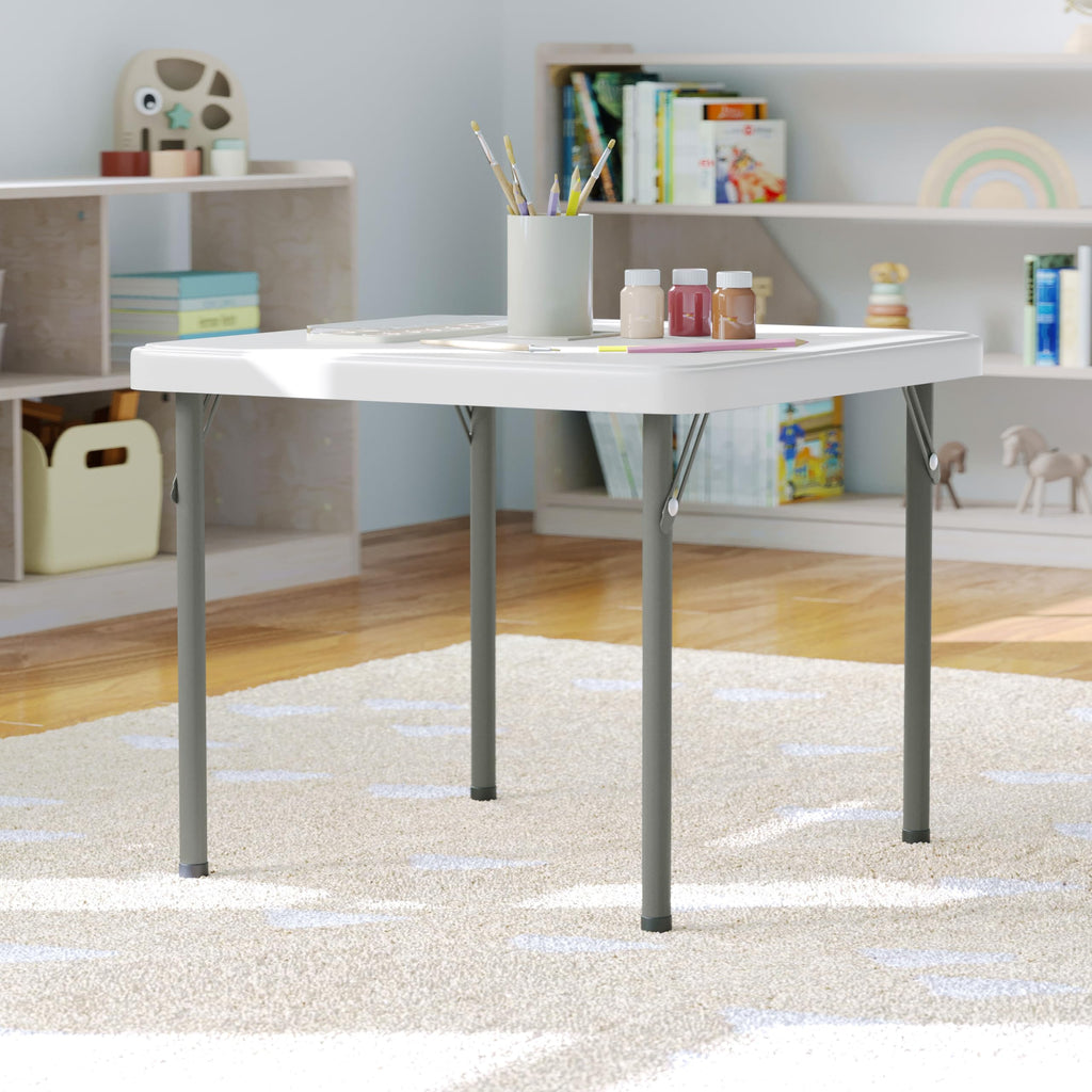 Kids 24x24 in Plastic Locking Folding Table L6015