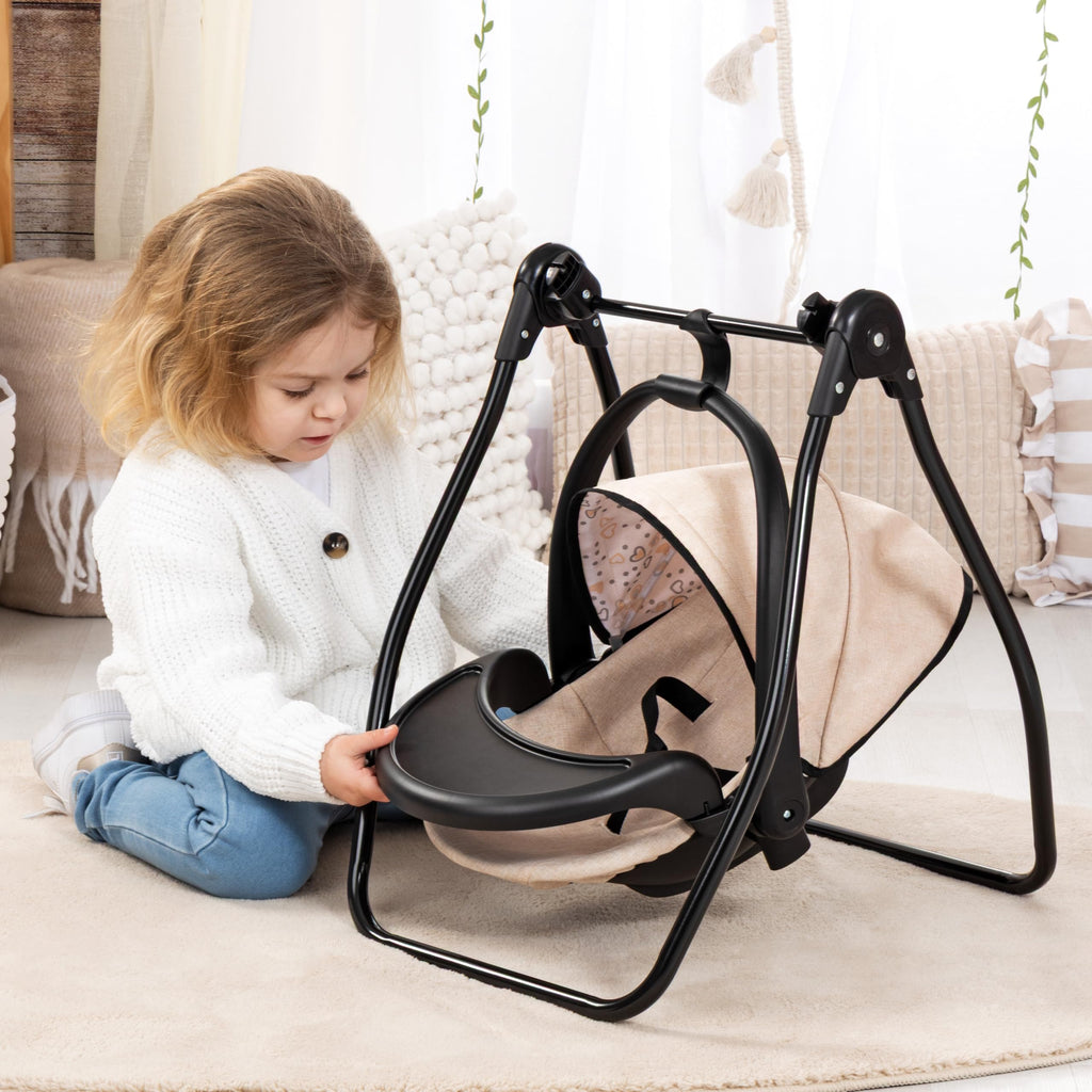 4-in-1 Doll Highchair, Swing, Bed & Car Seat C466