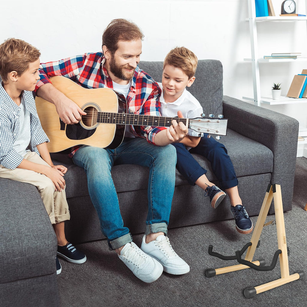 Foldable Wood Guitar Stand T699651