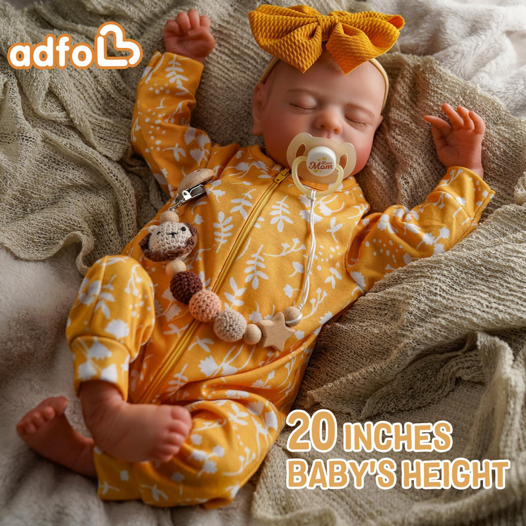 20 Inch Full Vinyl Reborn Baby Dolls Girl F792566