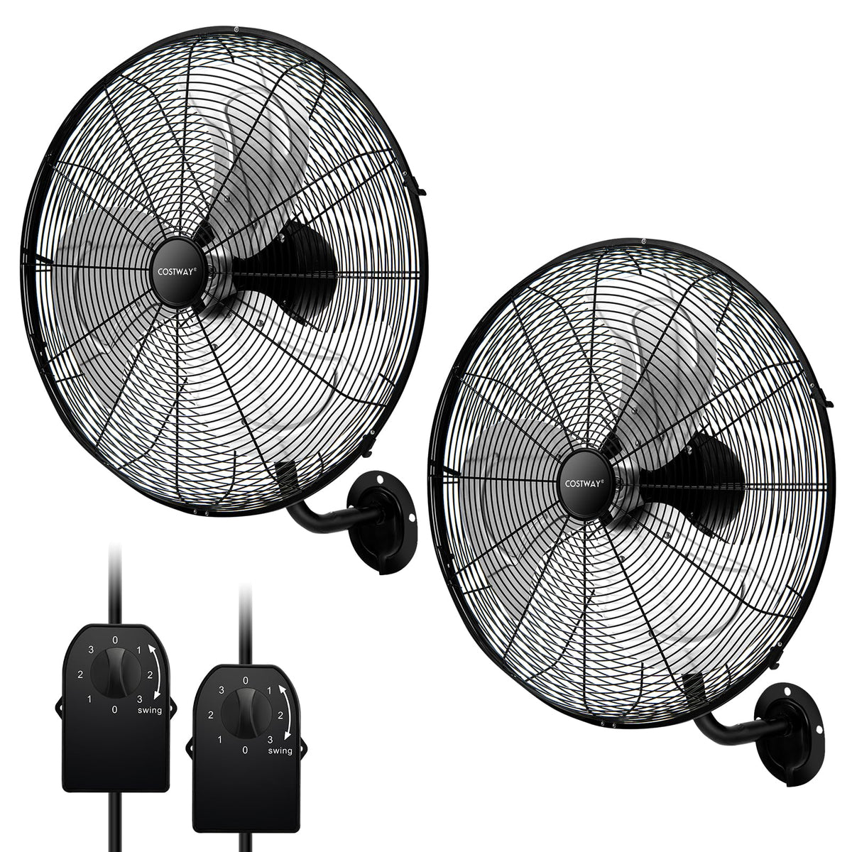 20-inch 3 Speed Metal Wall Mount Fan Z666