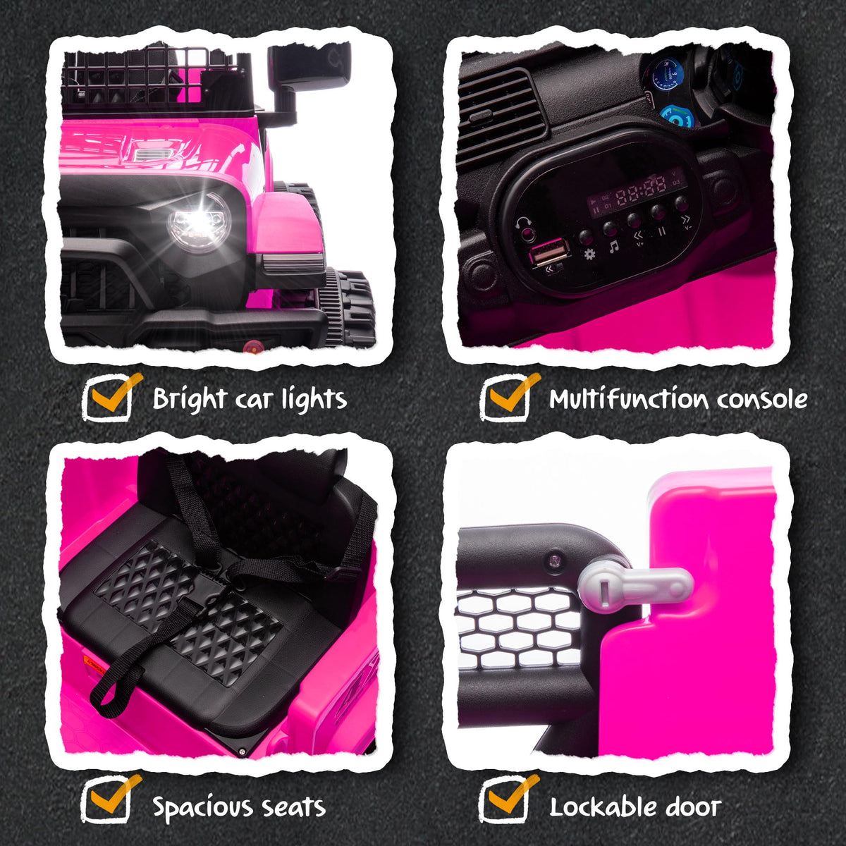 24V One Seat Ride On Toys with Remote Control O59934