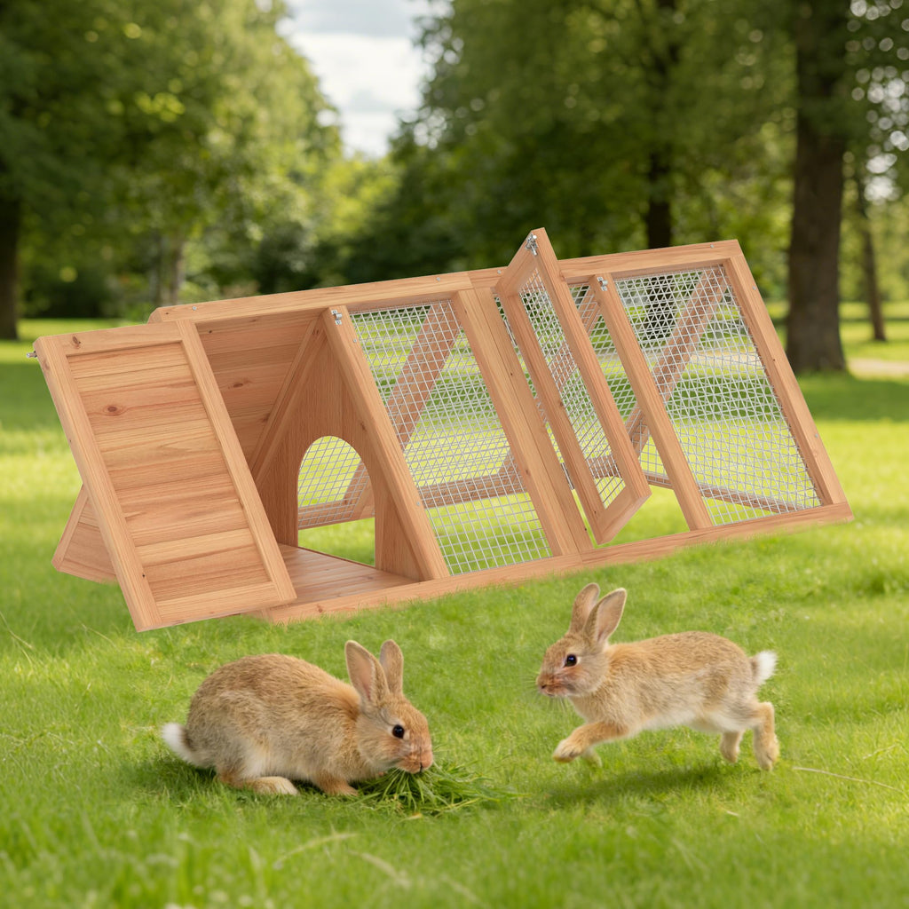 Wooden Chicken Coop and Rabbit Hutch M9117